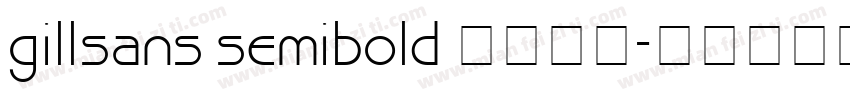 gillsans semibold 字体下载字体转换